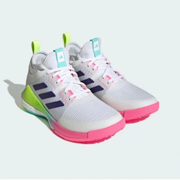 Adidas women Crazyflight Mid Shoes Multicolor Athletic Sneakers - Picture 4 of 6